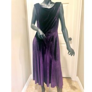 Betsy Johnson Purple Velvet Sleeveless, Party Dress (6)